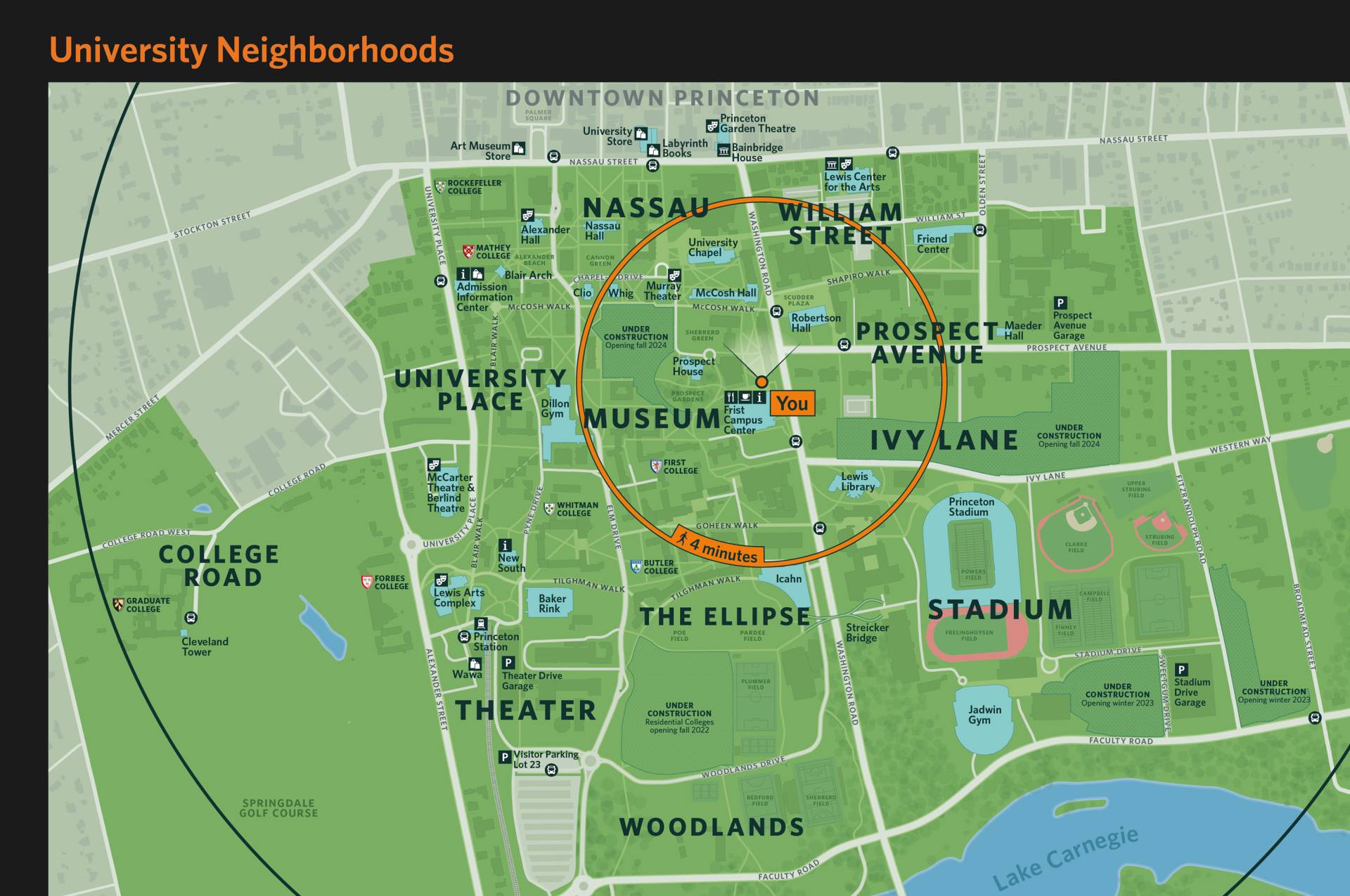 New Wayfinding System Being Introduced For Princeton   2 PU Campus Wayfinding Campus Map 3000x1688px On The Lectern Sign   Zoomed In 0 